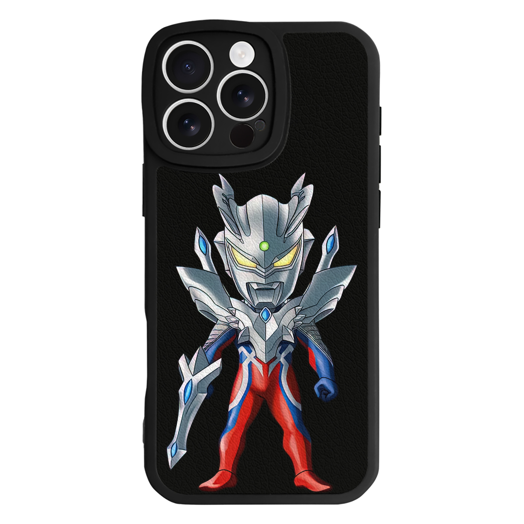 （画像用） ウルトラマン Ultraman 【iPhone 16シリーズ対応】シリコンスマホケース（レザー調） 材質：シリコン